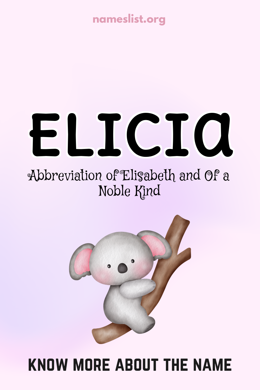 Elicia meaning and origin