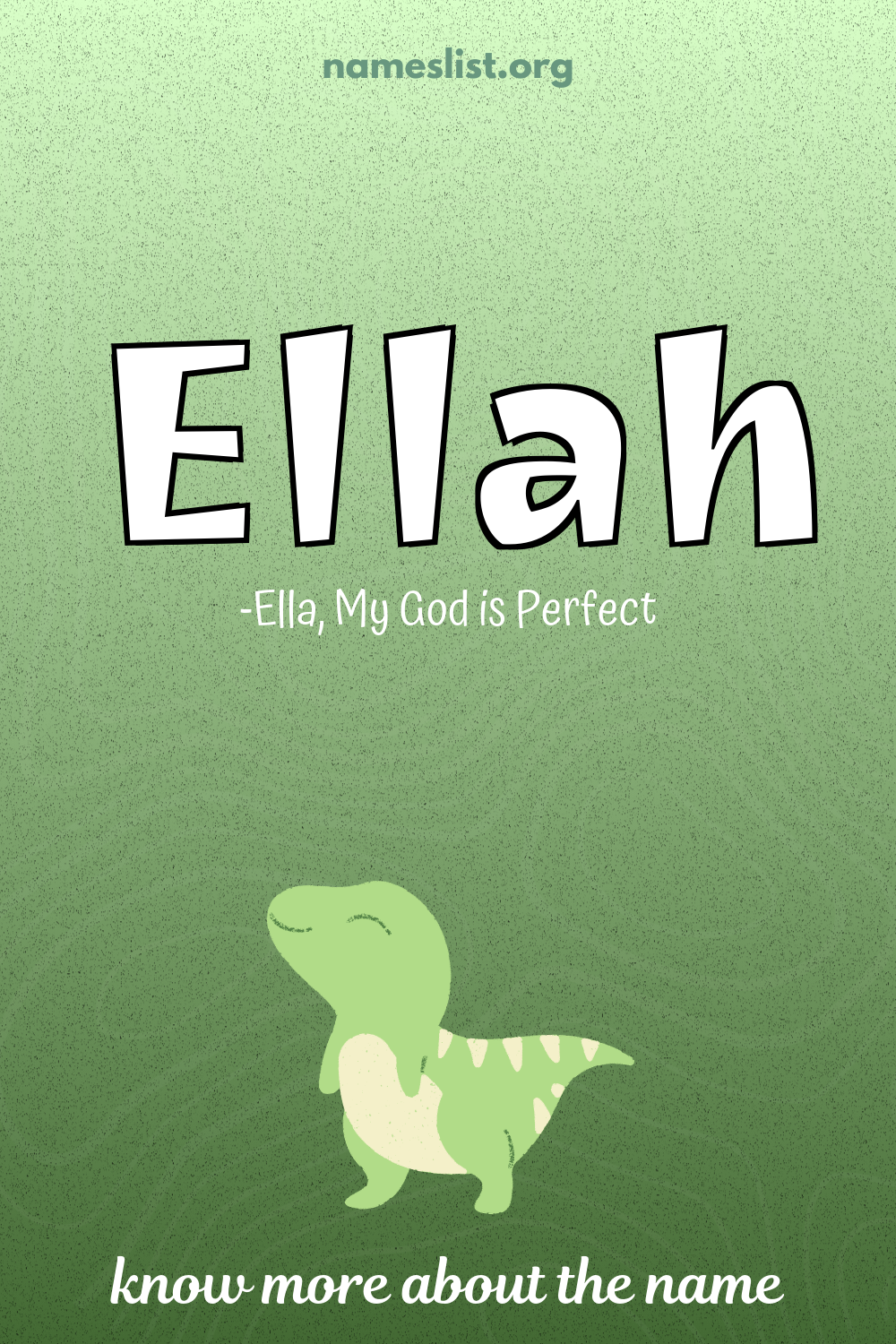 Ellah meaning and origin