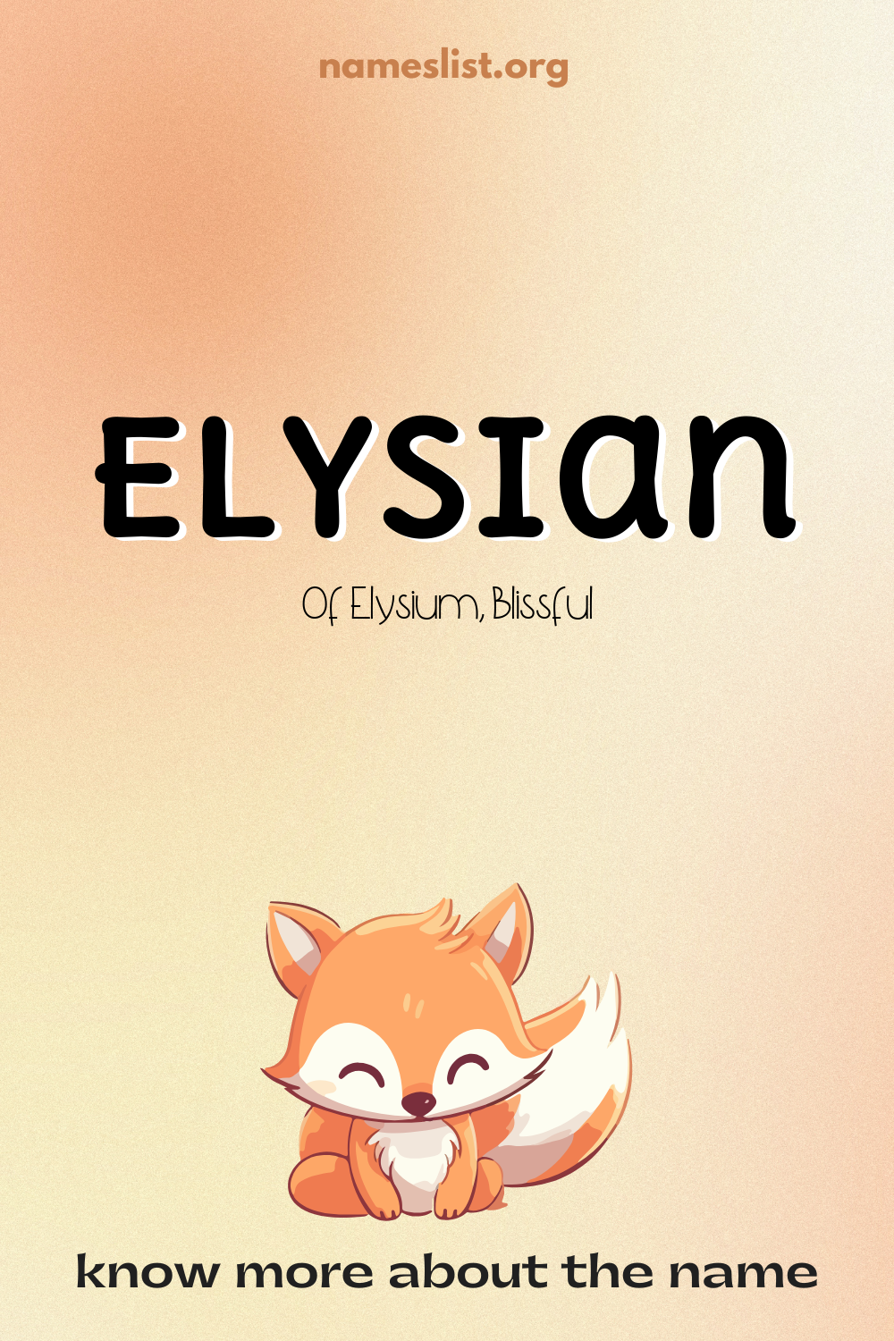 Elysian meaning and origin