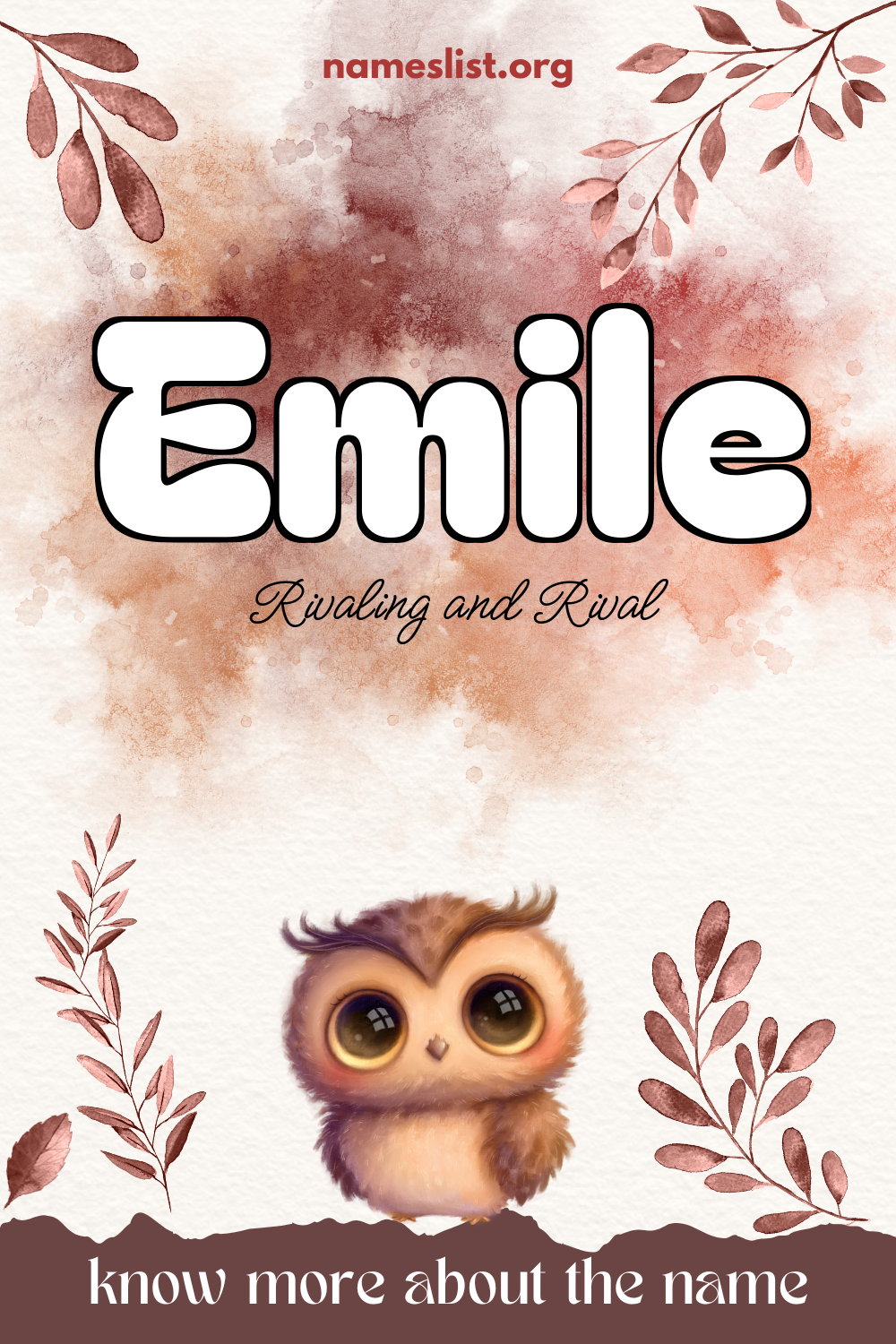 Emile meaning and origin