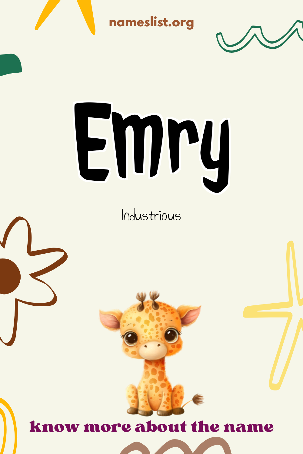 Emry meaning and origin