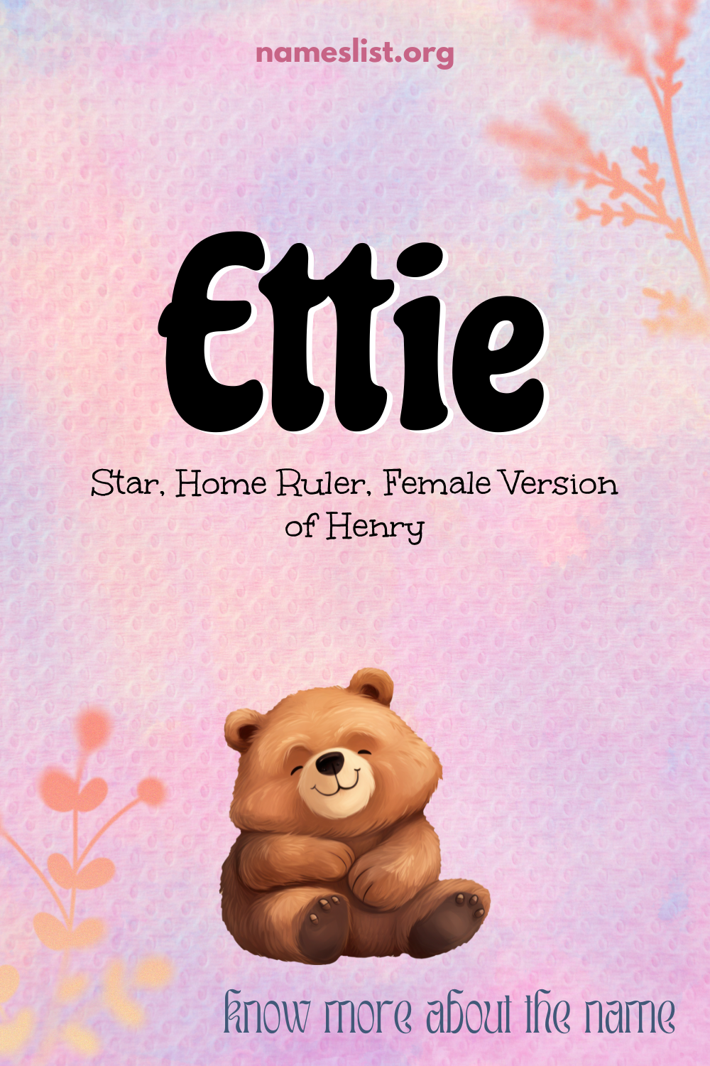 Ettie meaning and origin