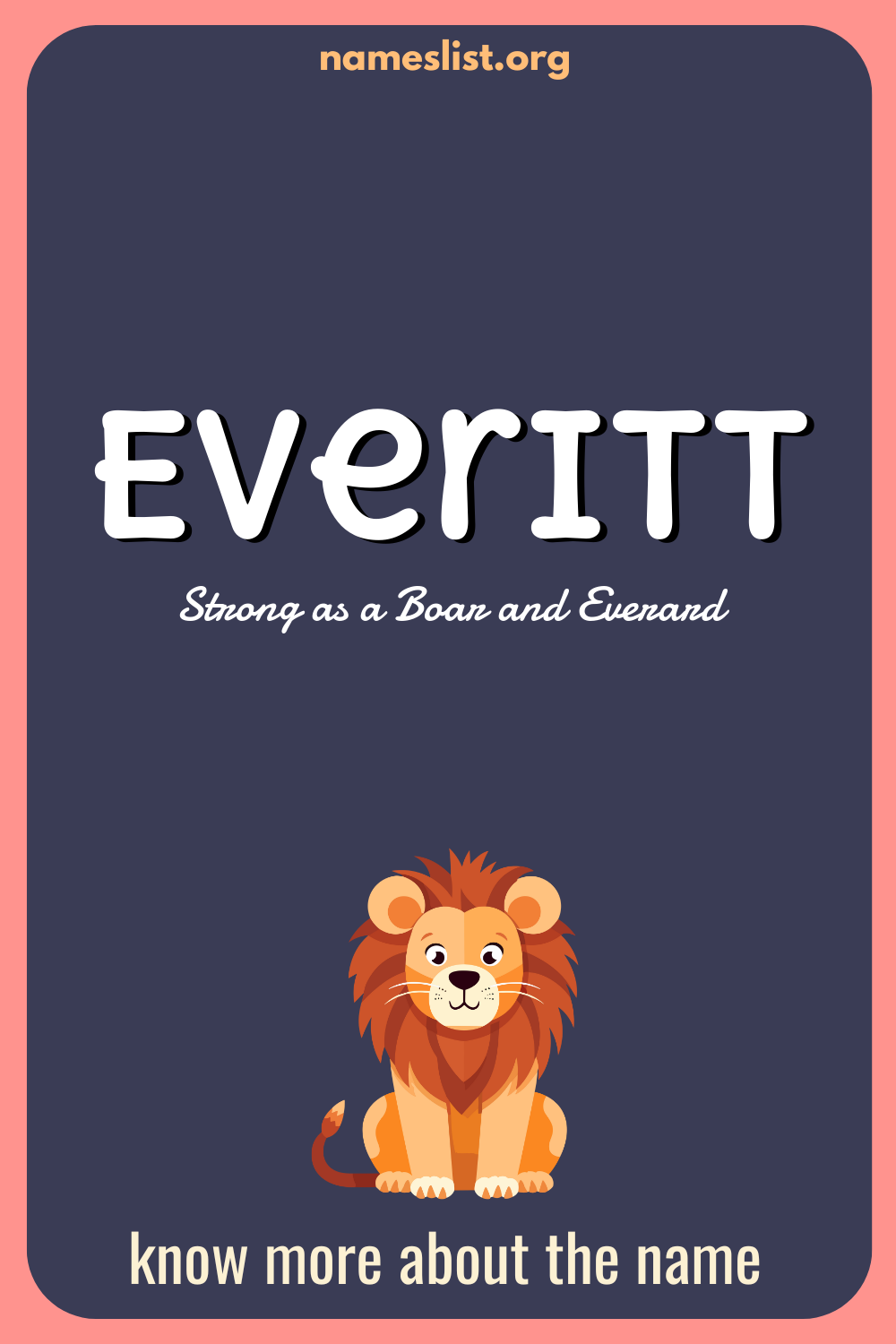 Everitt meaning and origin