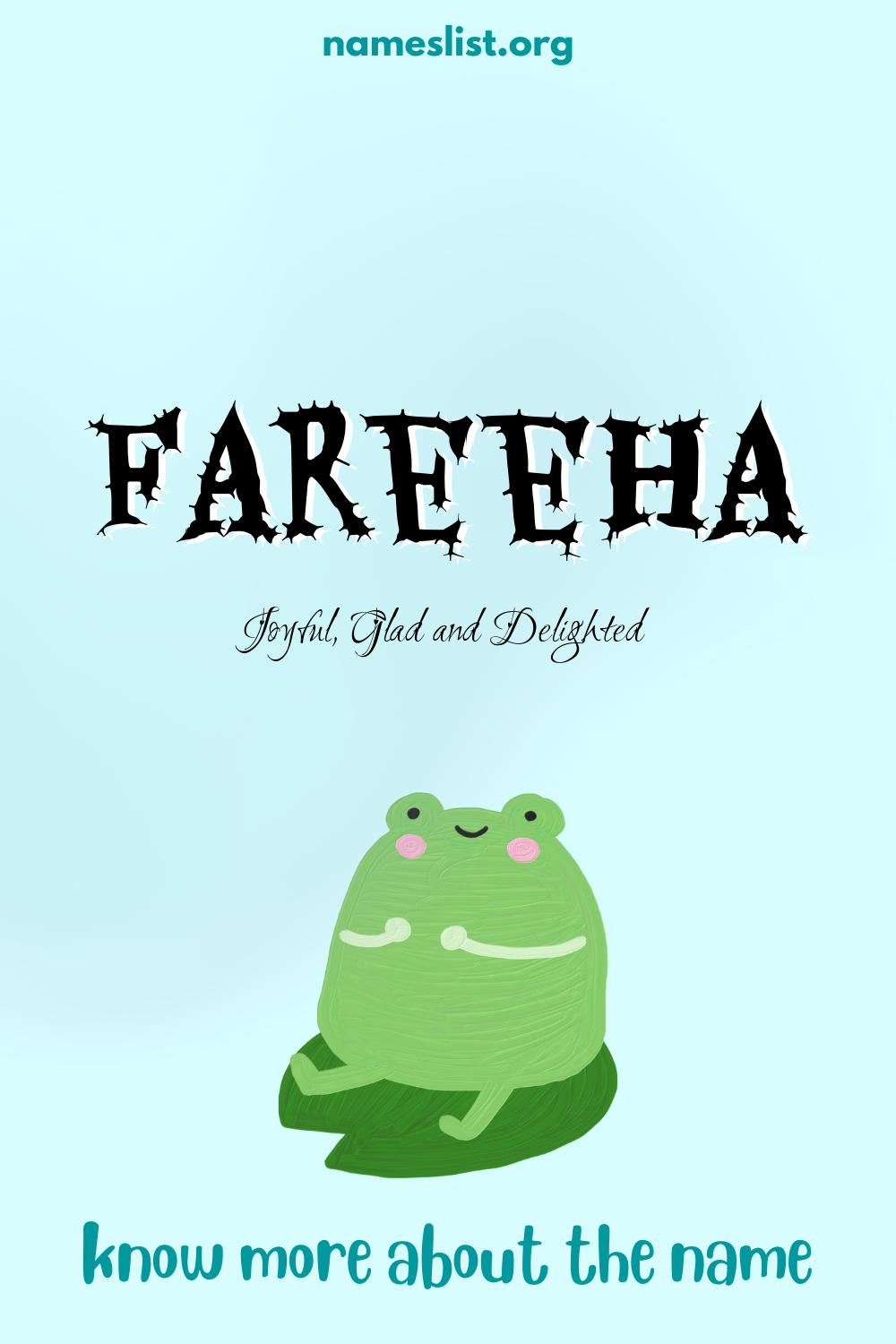Fareeha meaning and origin