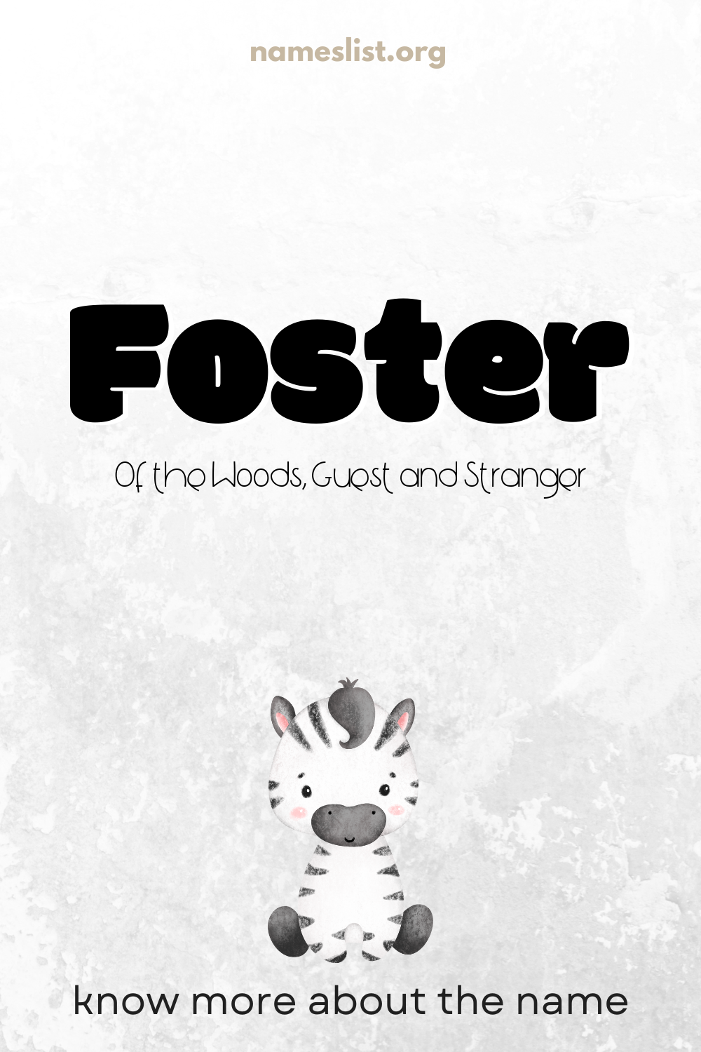 Foster meaning and origin