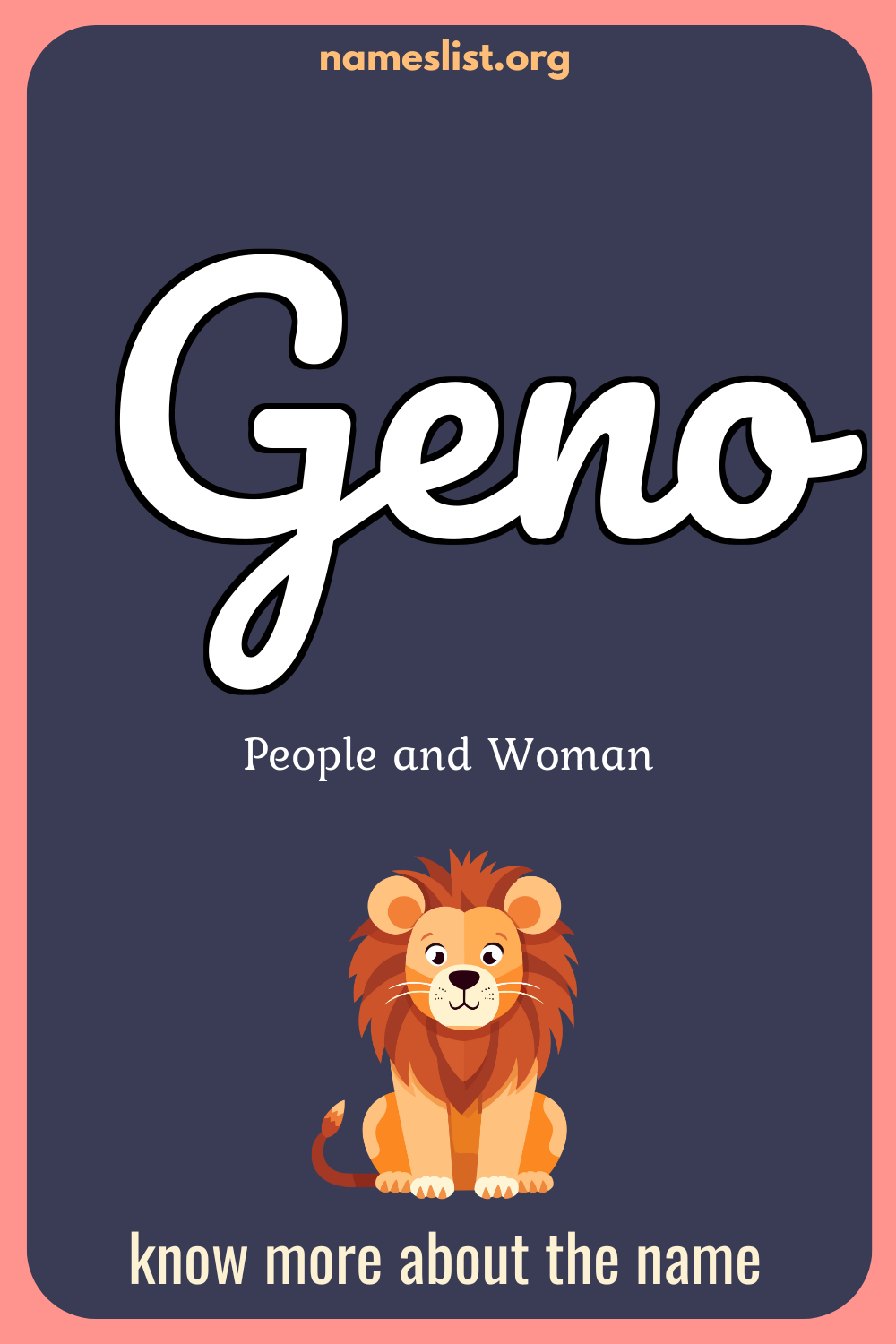 Geno meaning and origin