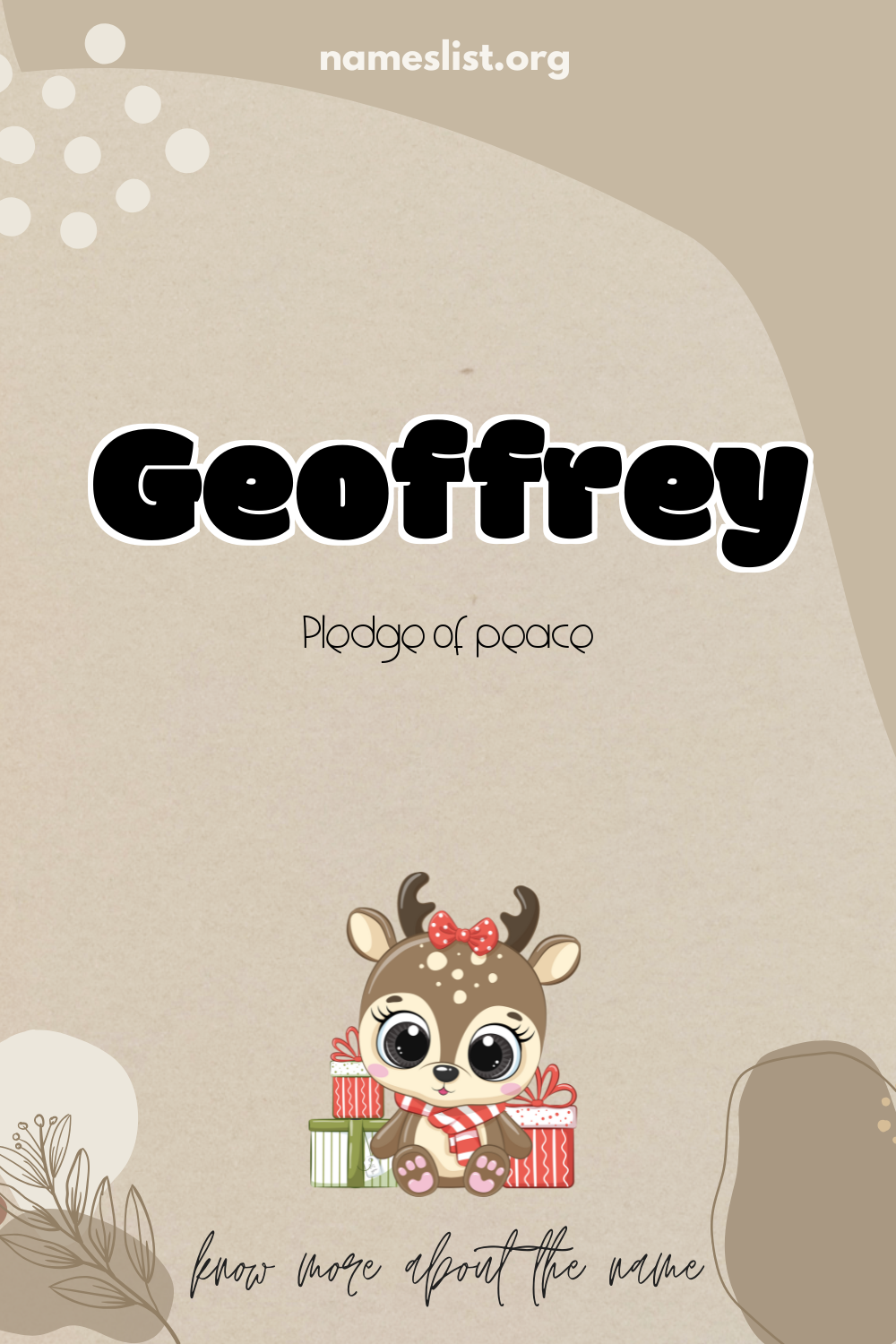 Geoffrey meaning and origin
