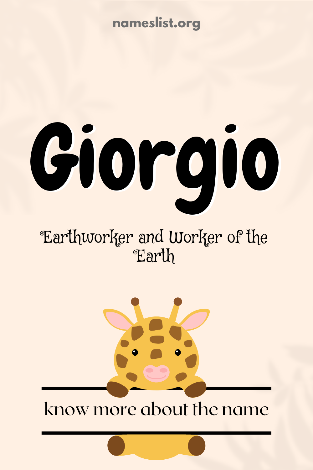 Giorgio meaning and origin