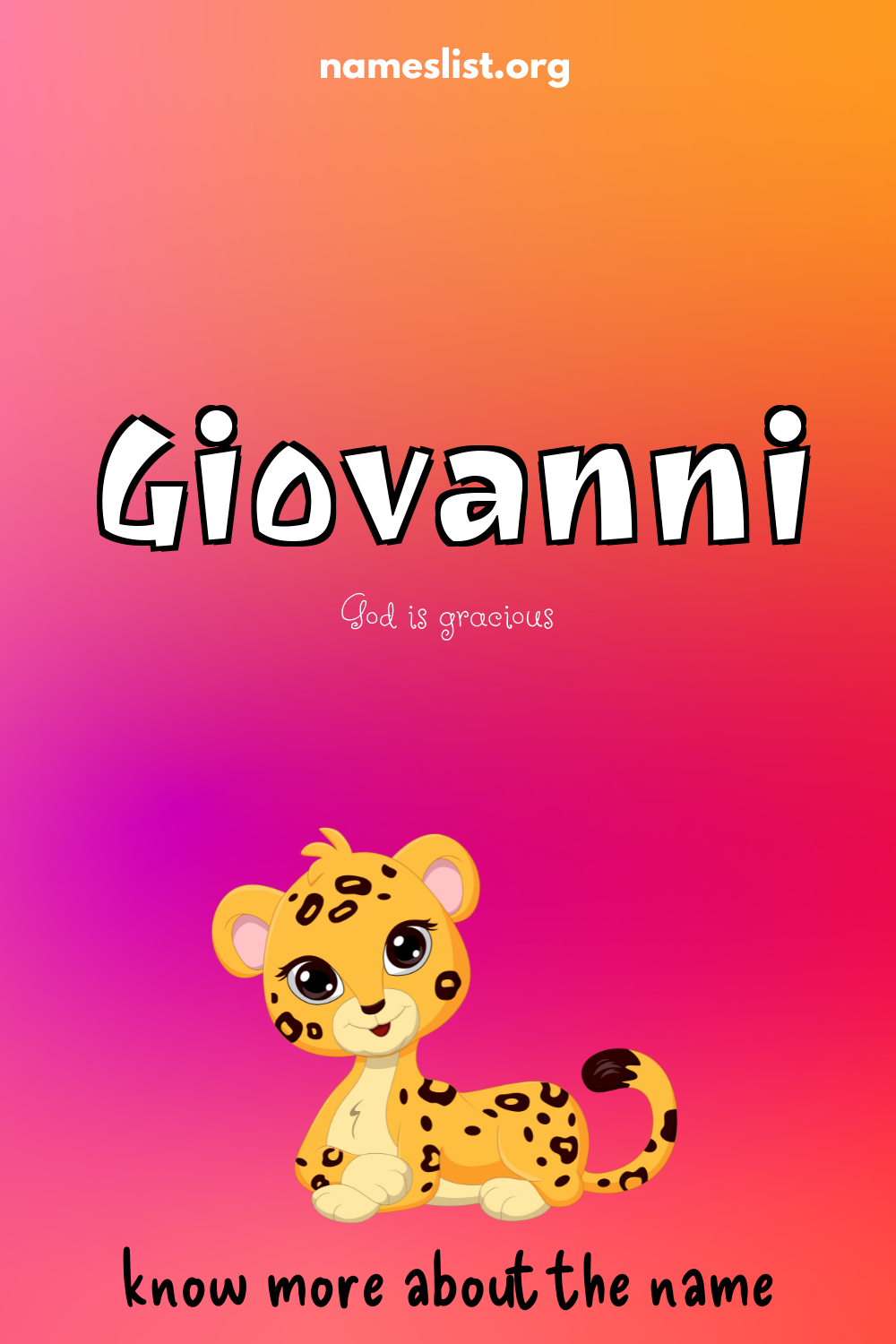 Giovanni meaning and origin