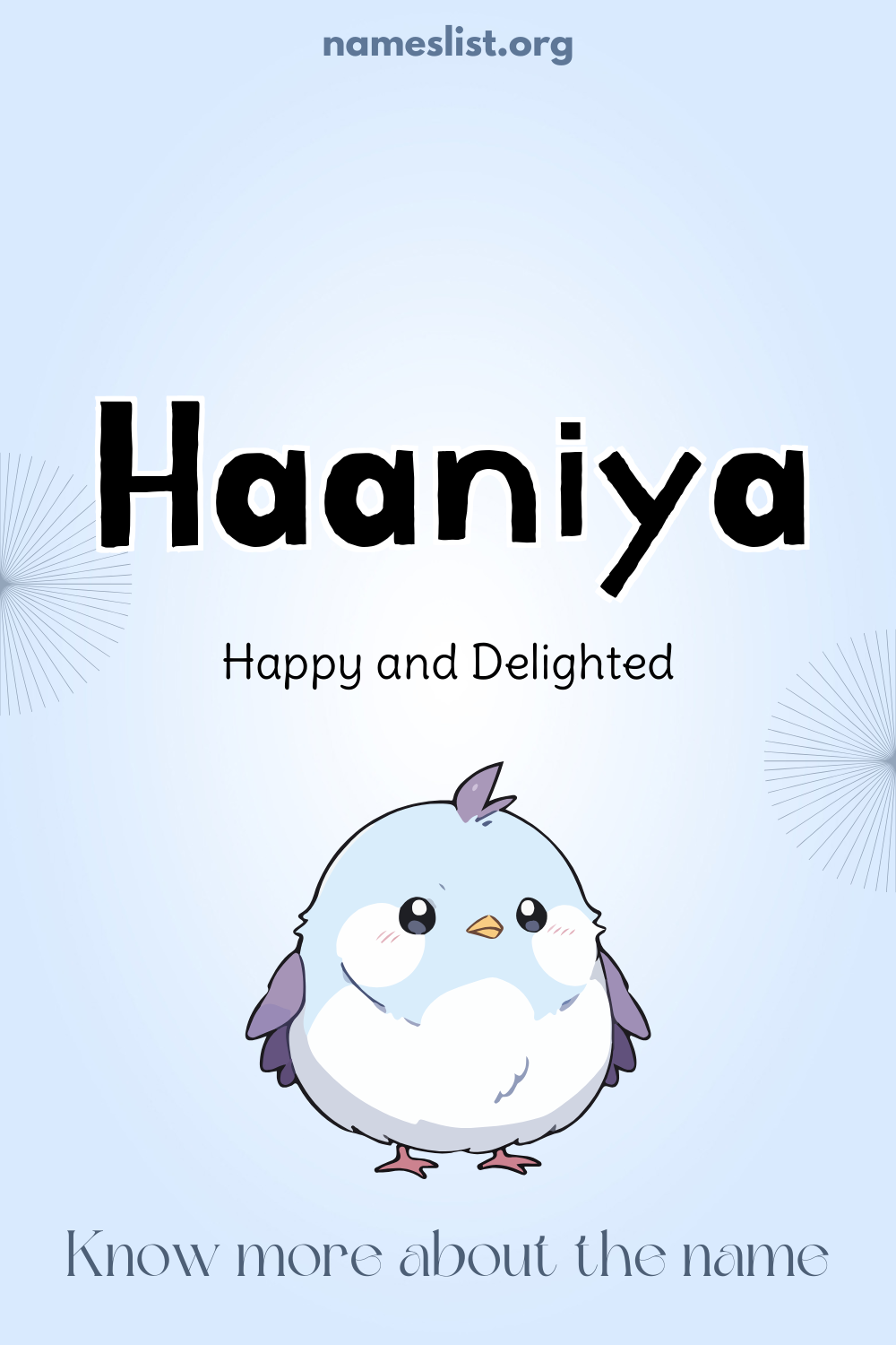 Haaniya meaning and origin