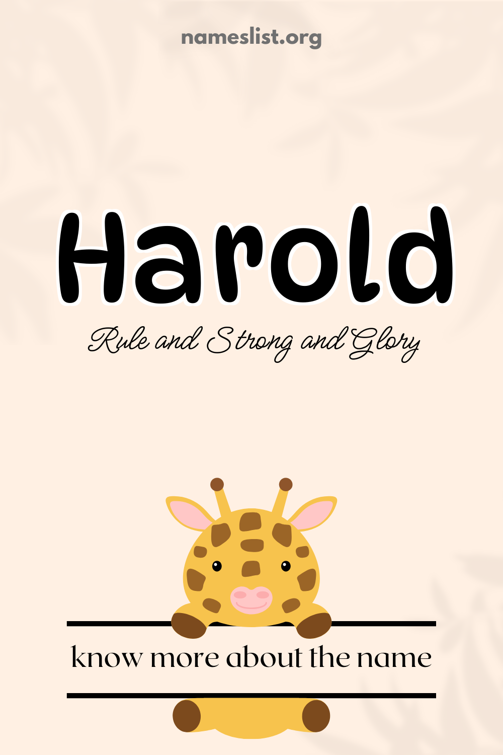Harold meaning and origin