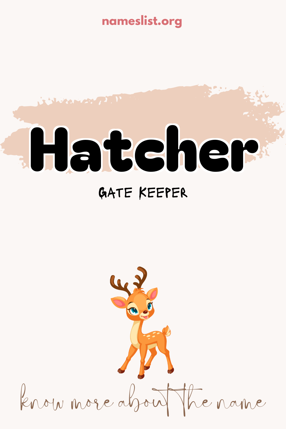 Hatcher meaning and origin