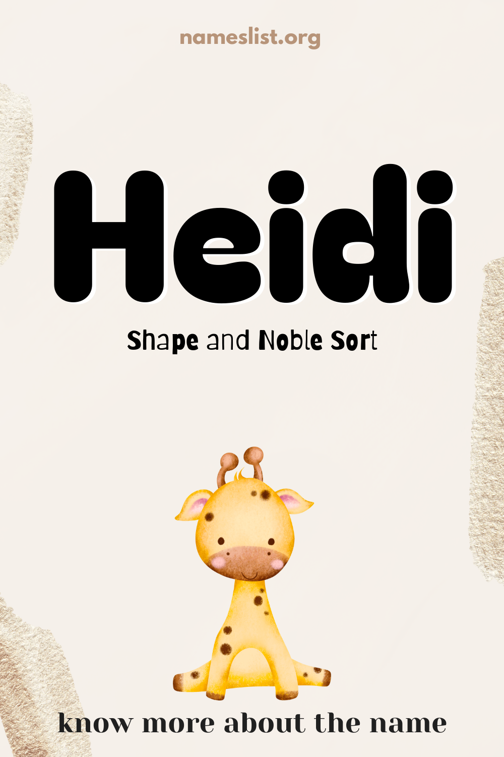 Heidi meaning and origin