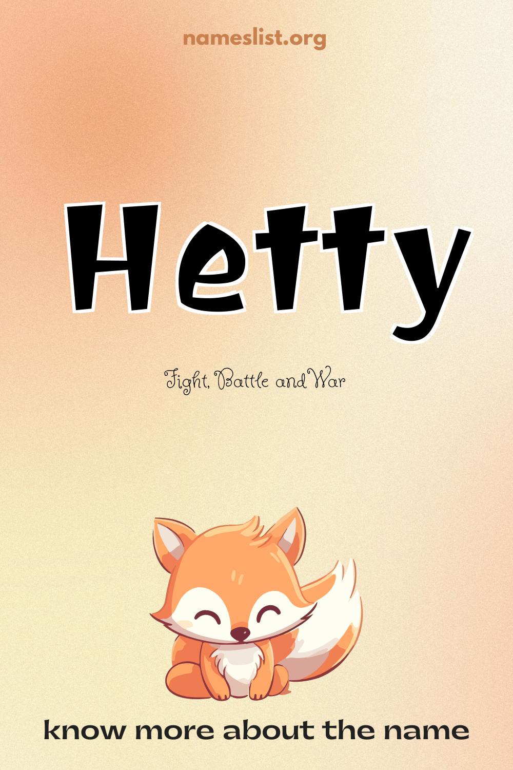 Hetty meaning and origin