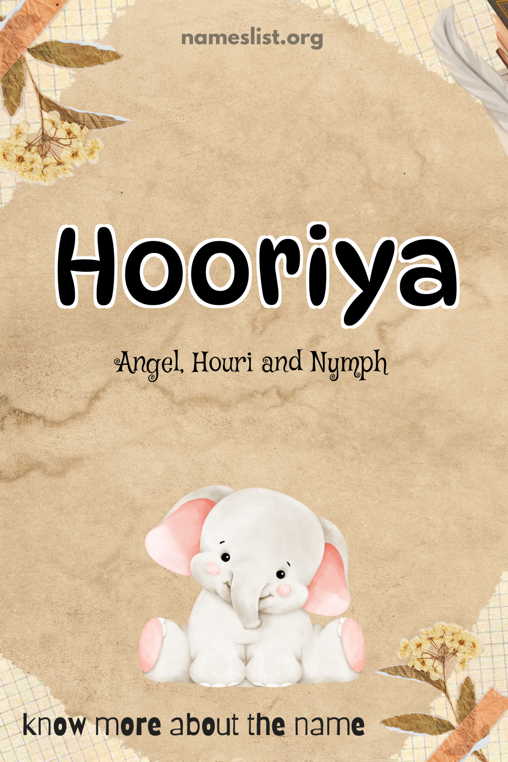 Hooriya meaning and origin
