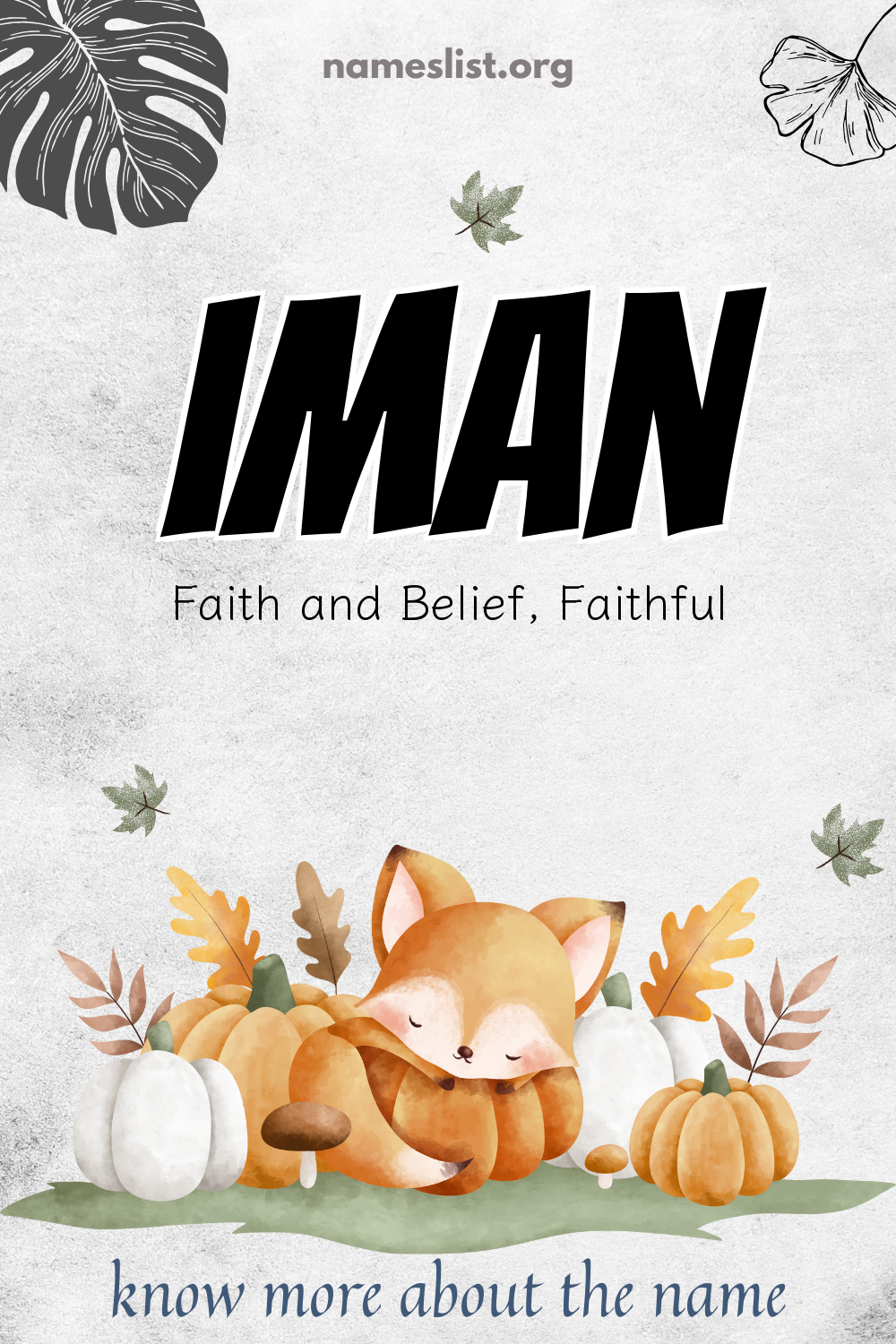 Iman meaning and origin