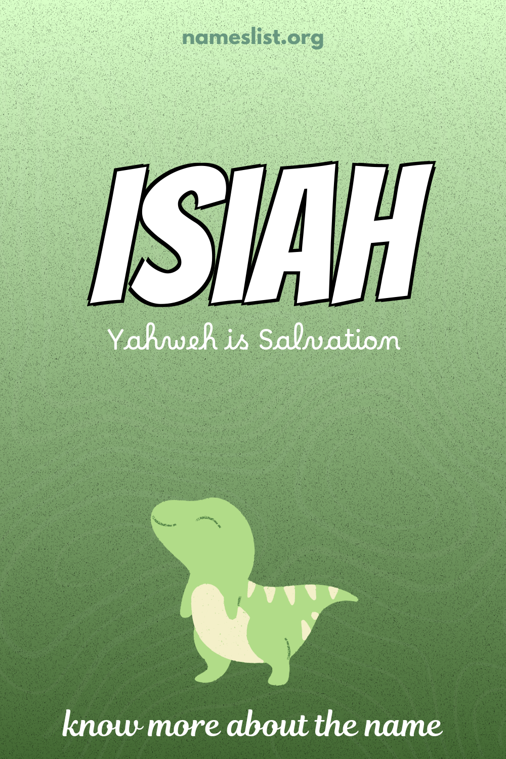 Isiah meaning and origin