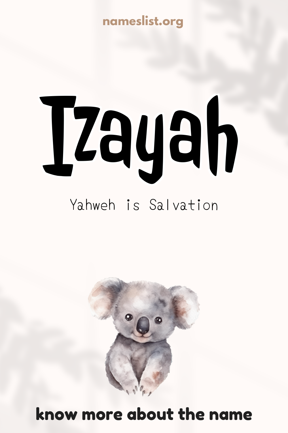 Izayah meaning and origin