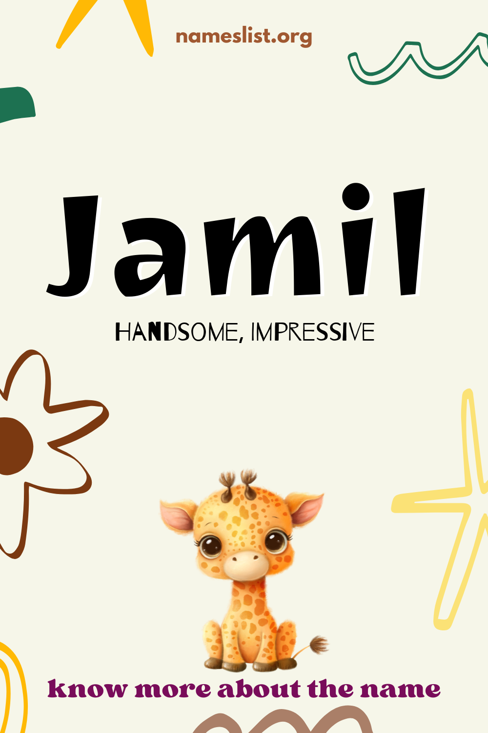 Jamil meaning and origin