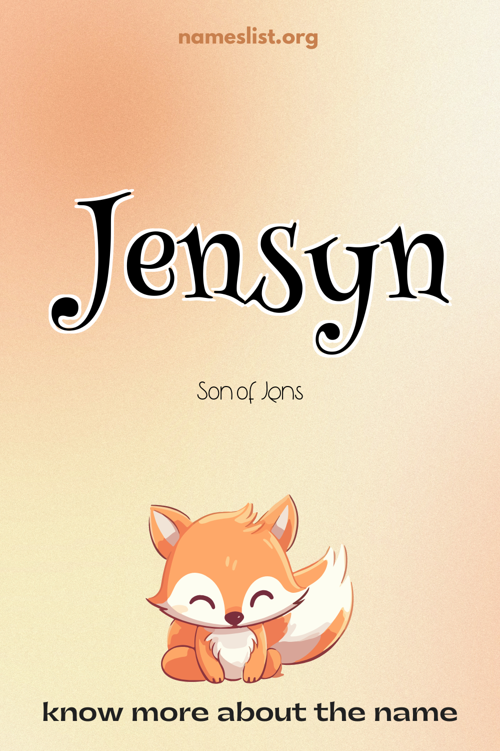 Jensyn meaning and origin