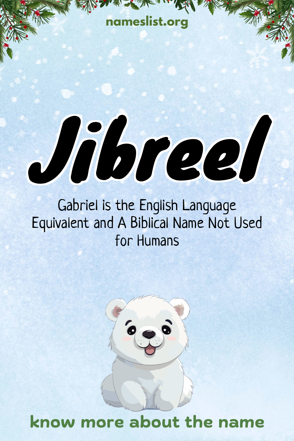 Jibreel meaning and origin