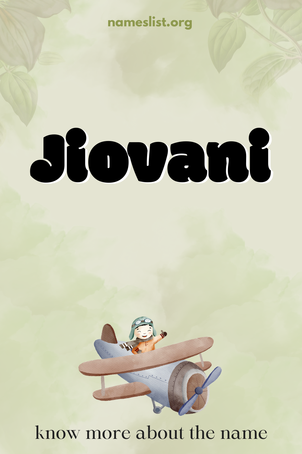 Jiovani meaning and origin