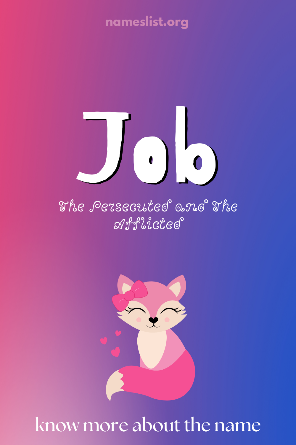 Job meaning and origin