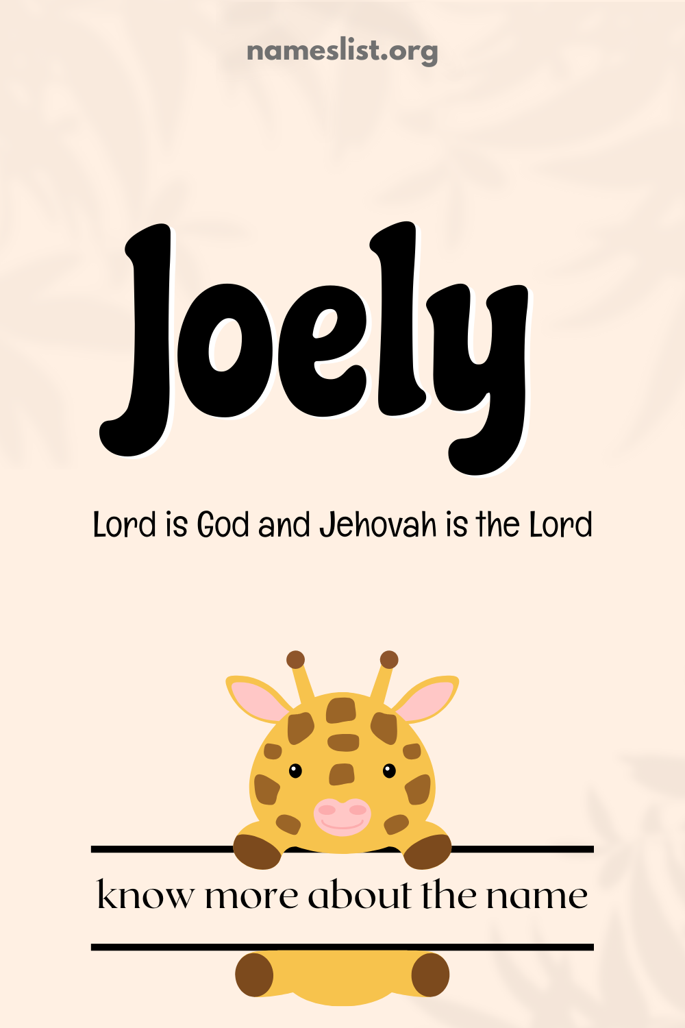 Joely meaning and origin