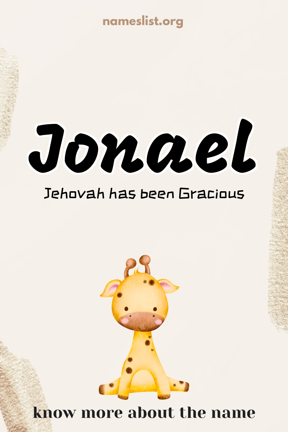 Jonael meaning and origin