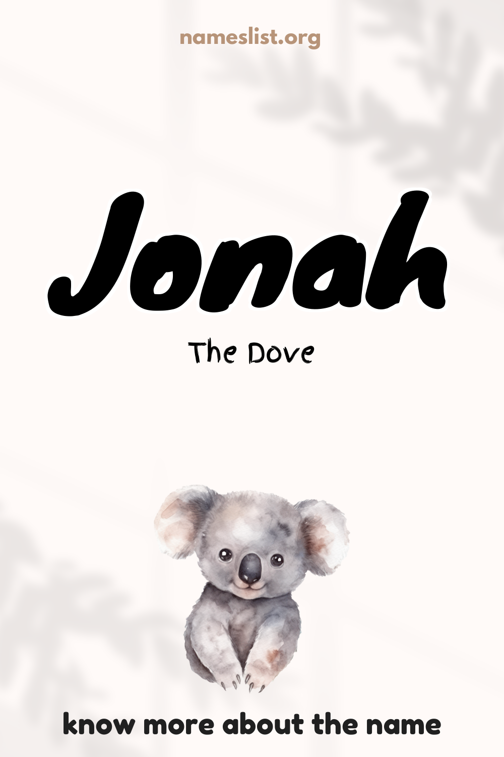 Jonah meaning and origin