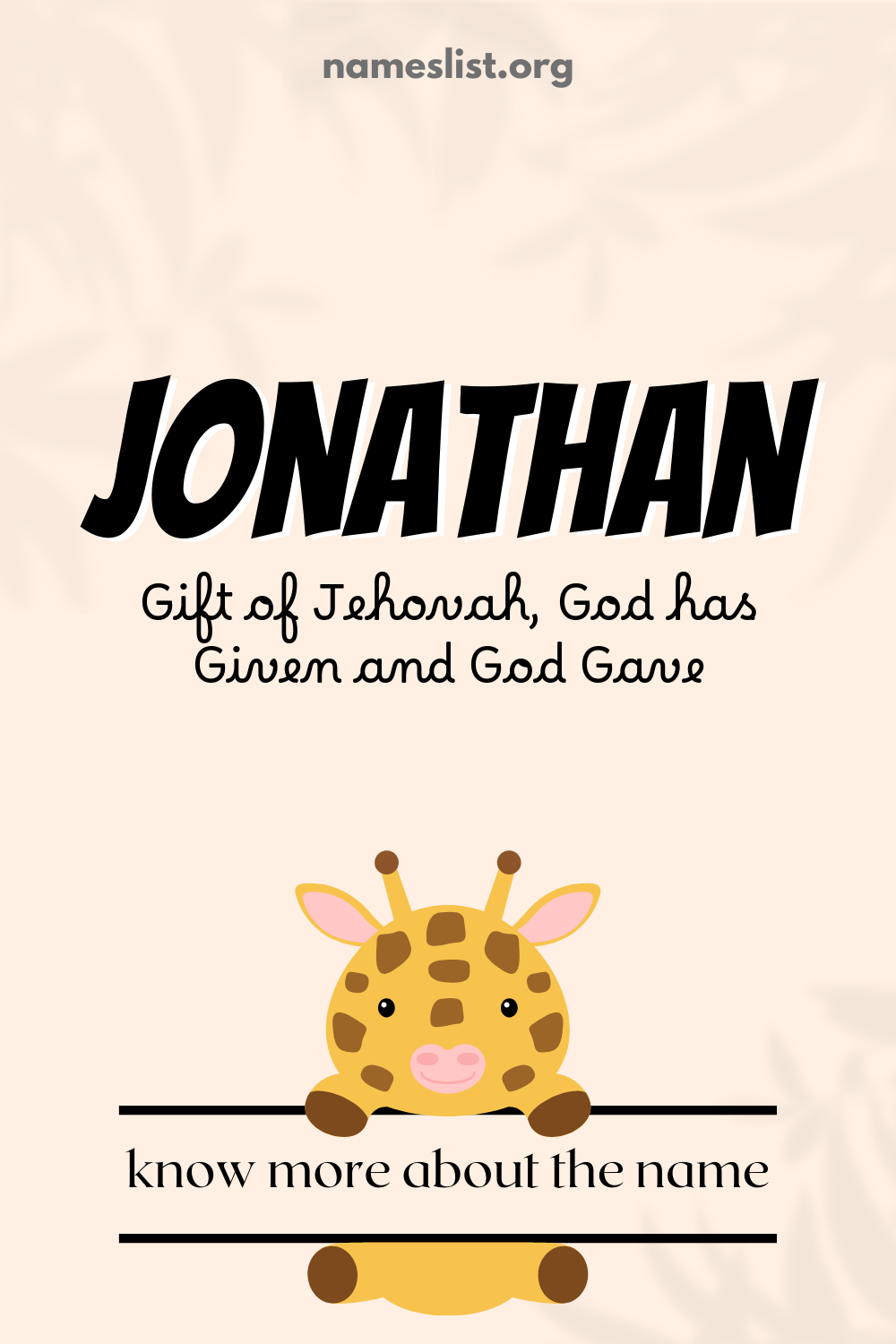 Jonathan meaning and origin