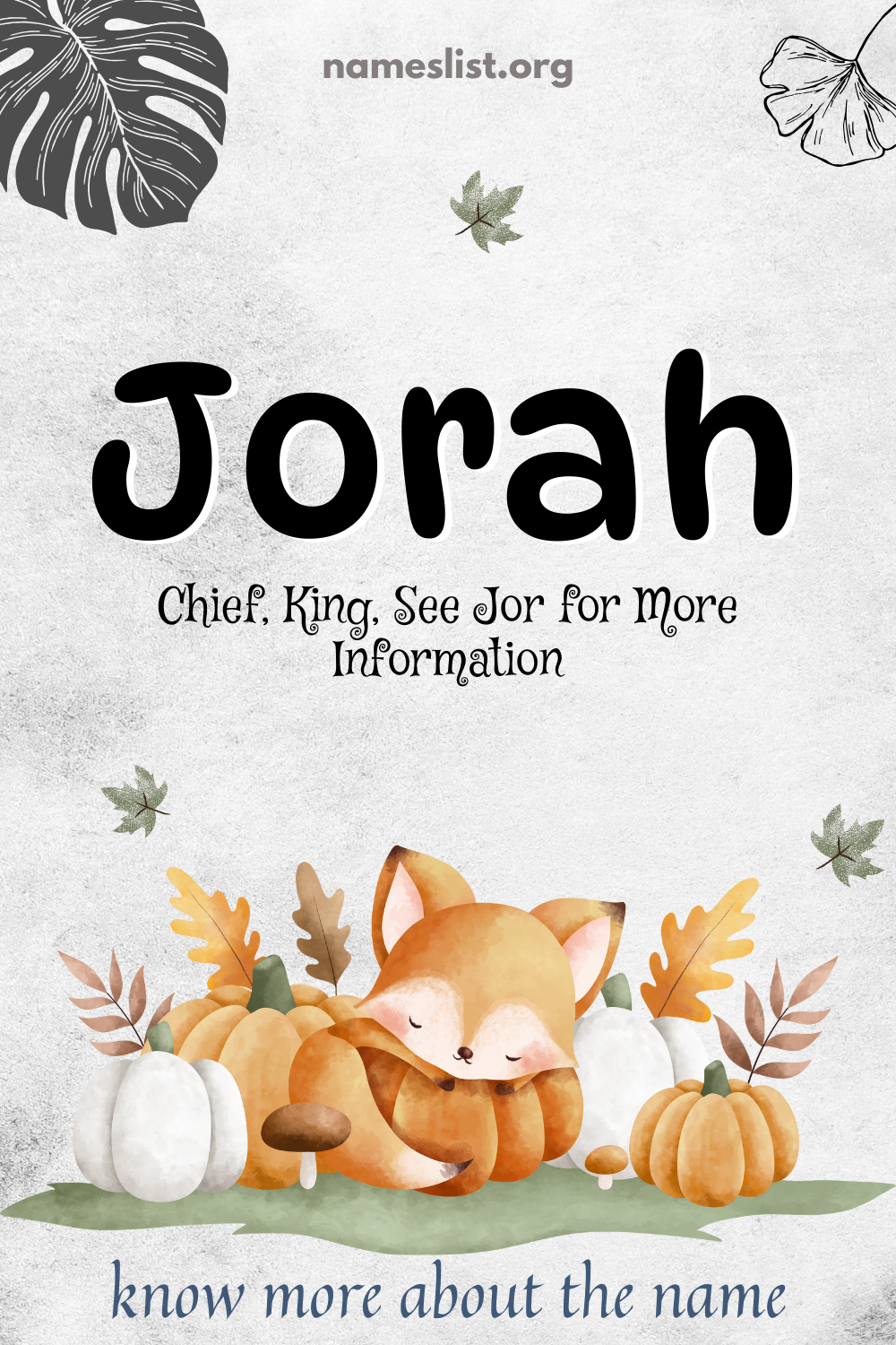 Jorah meaning and origin