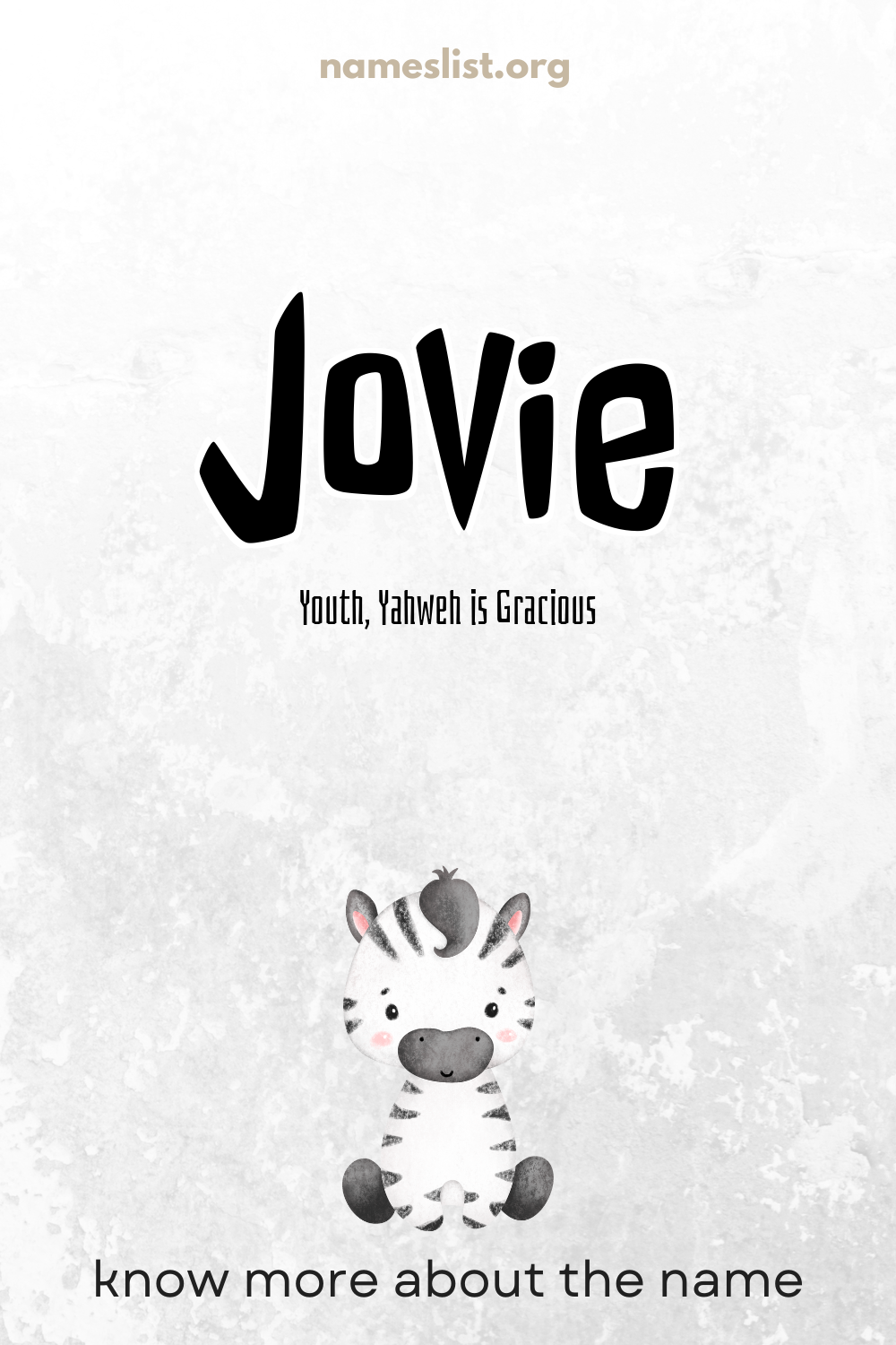 Jovie meaning and origin