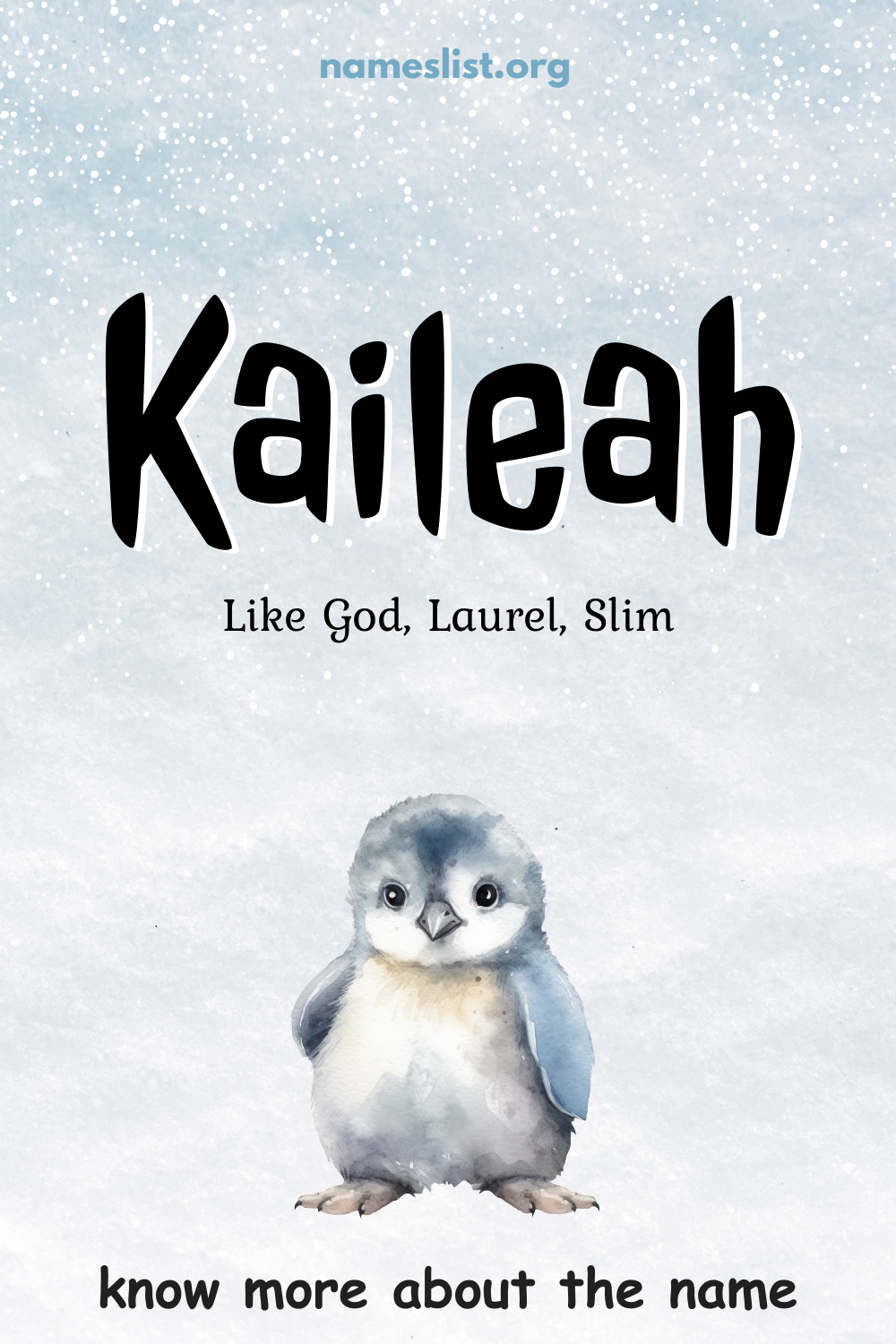 Kaileah meaning and origin