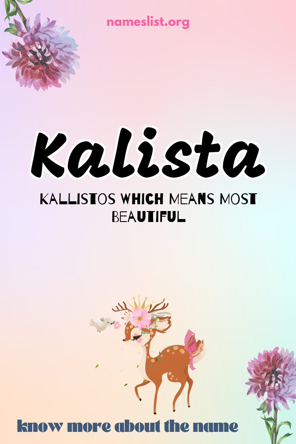 Kalista meaning and origin