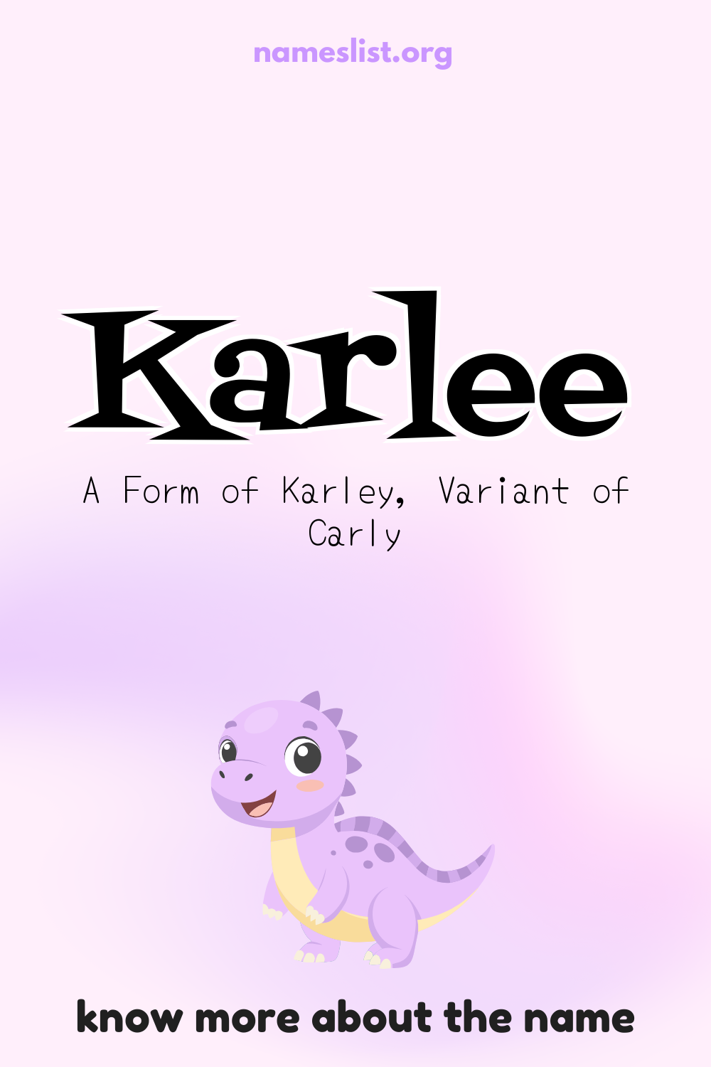 Karlee meaning and origin