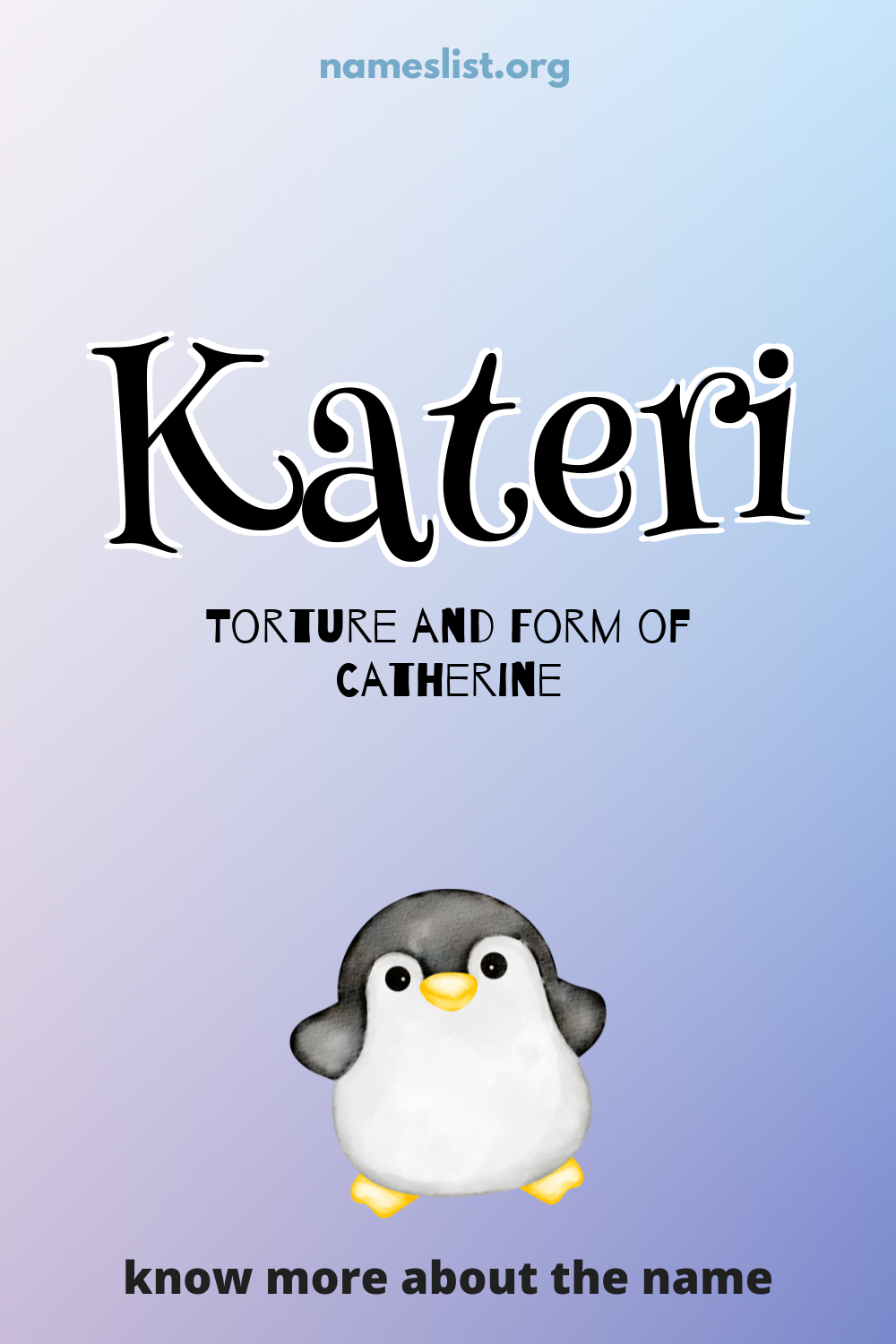 Kateri meaning and origin