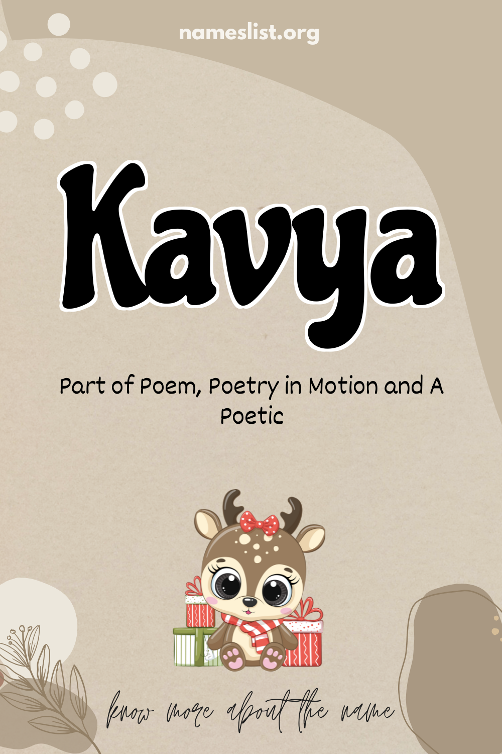Kavya meaning and origin