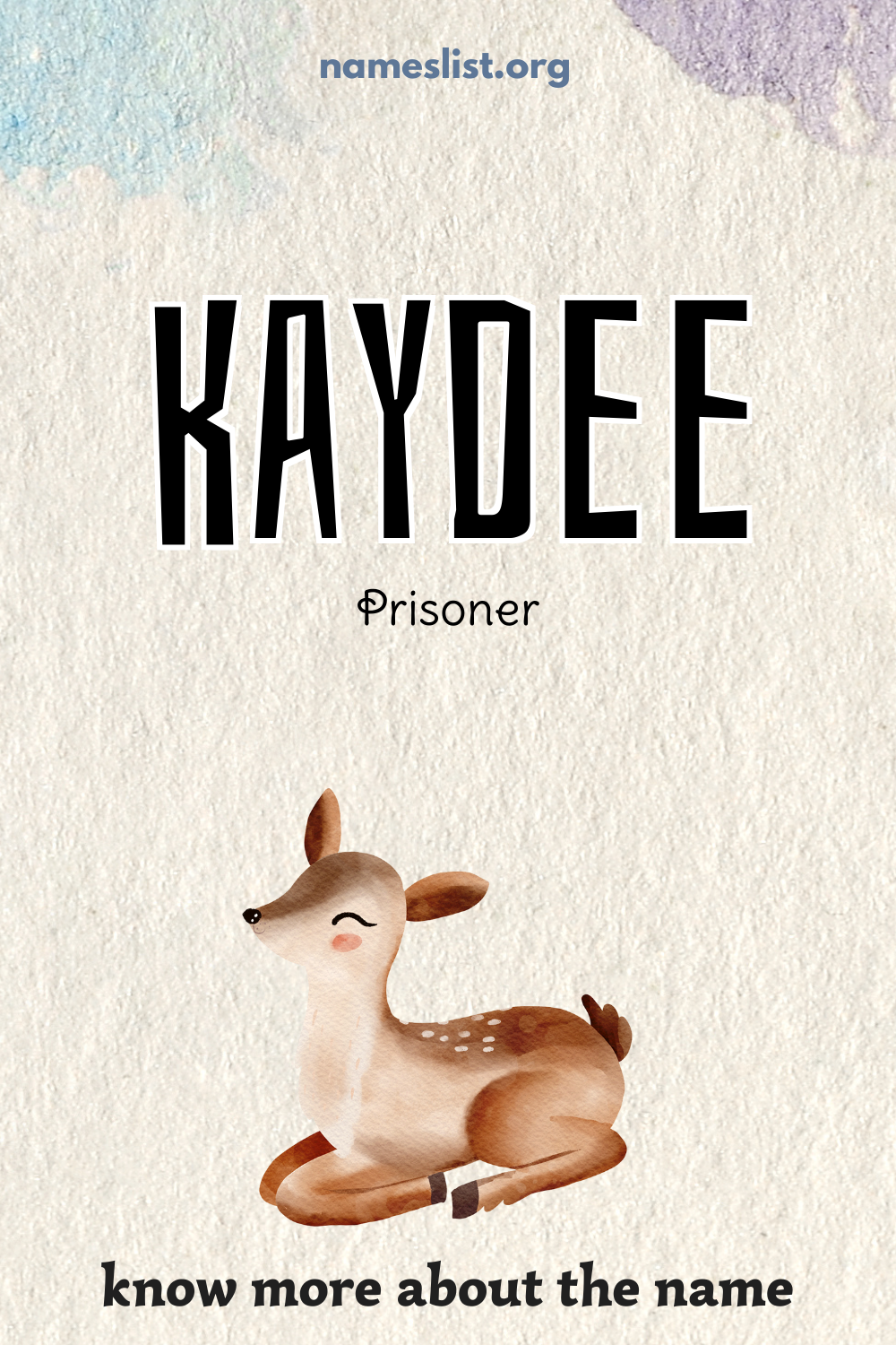 Kaydee meaning and origin