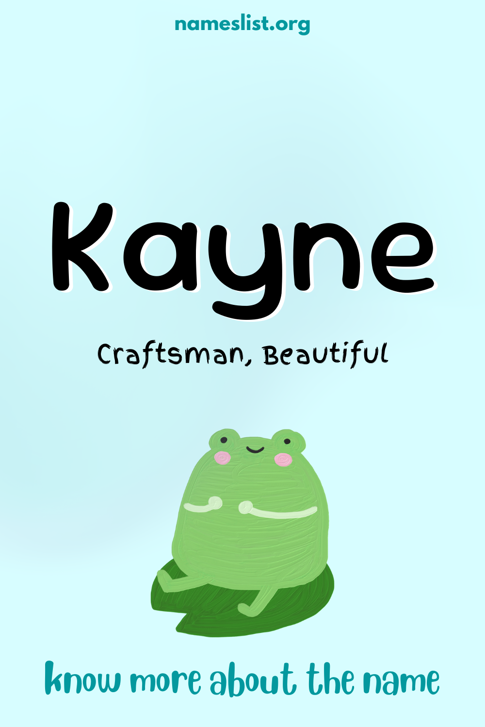 Kayne meaning and origin