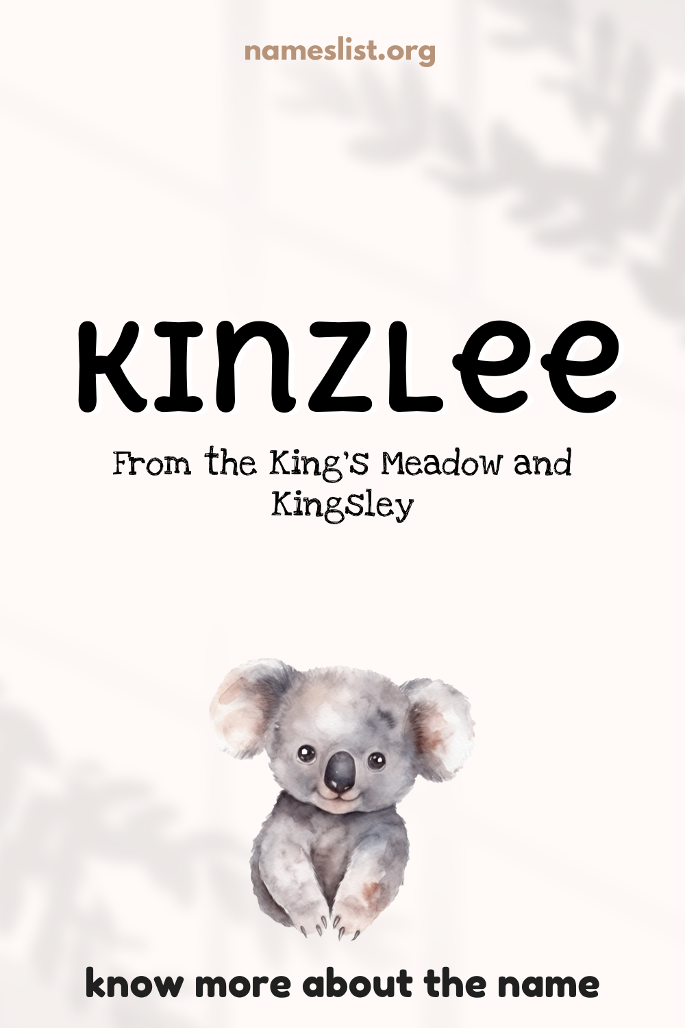 Kinzlee meaning and origin