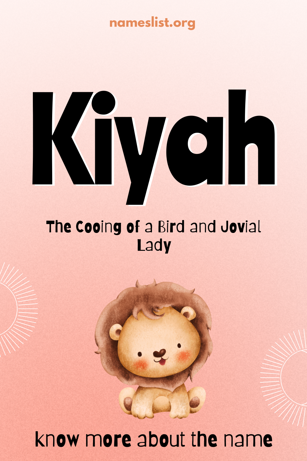 Kiyah meaning and origin