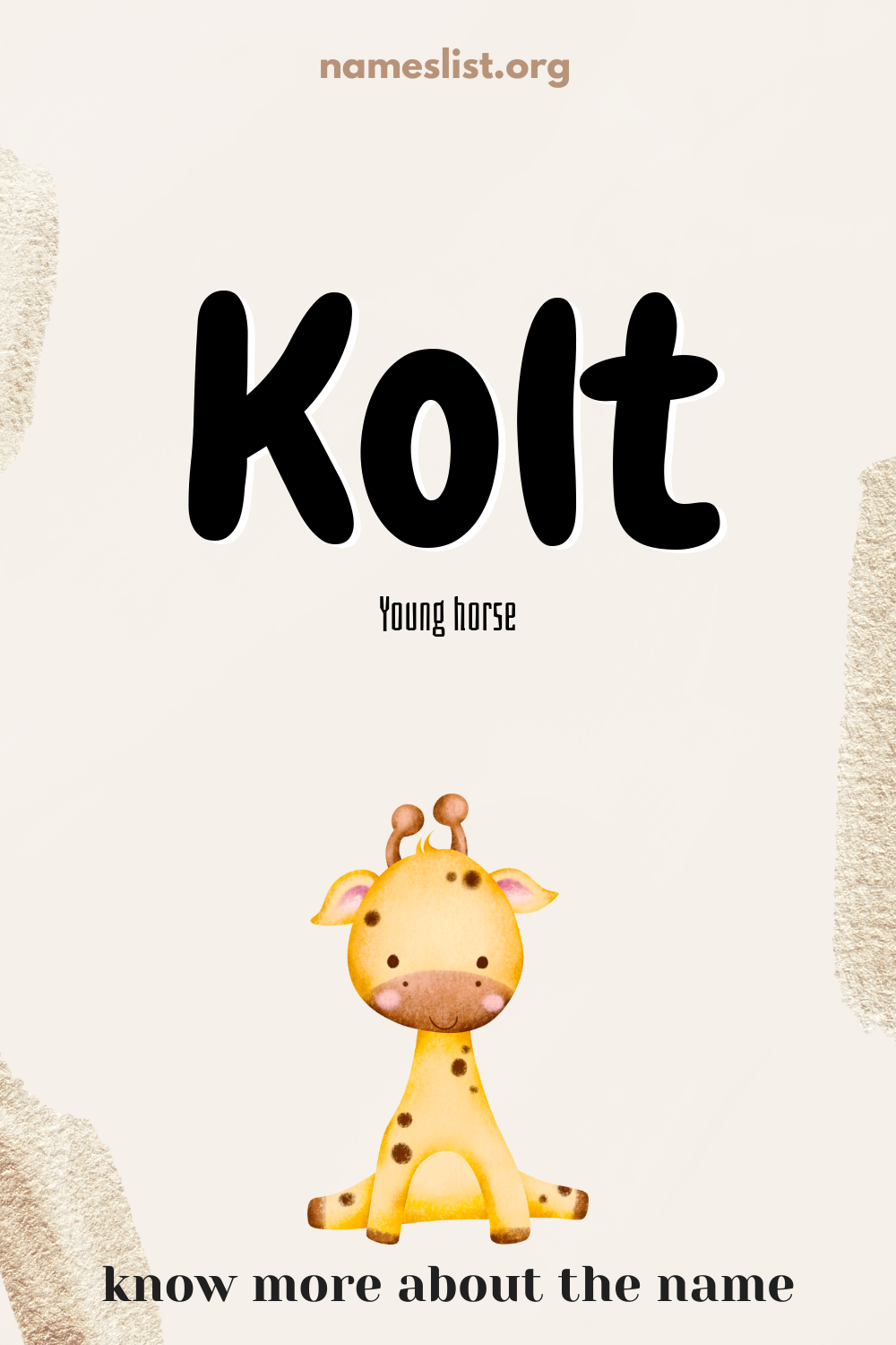 Kolt meaning and origin