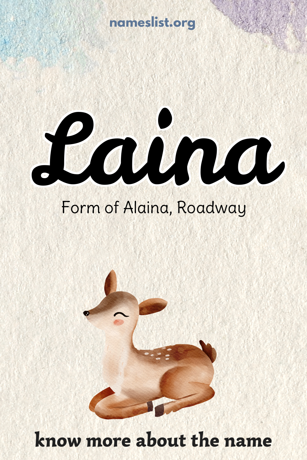 Laina meaning and origin