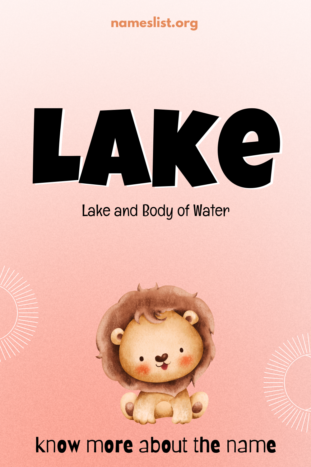 Lake meaning and origin