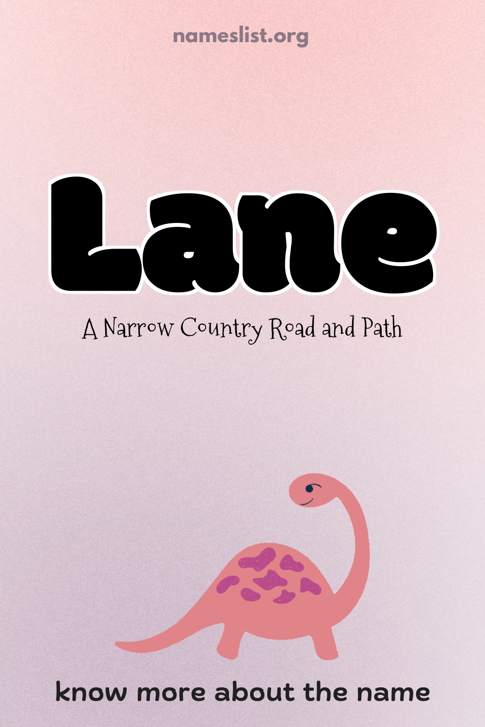 Lane meaning and origin