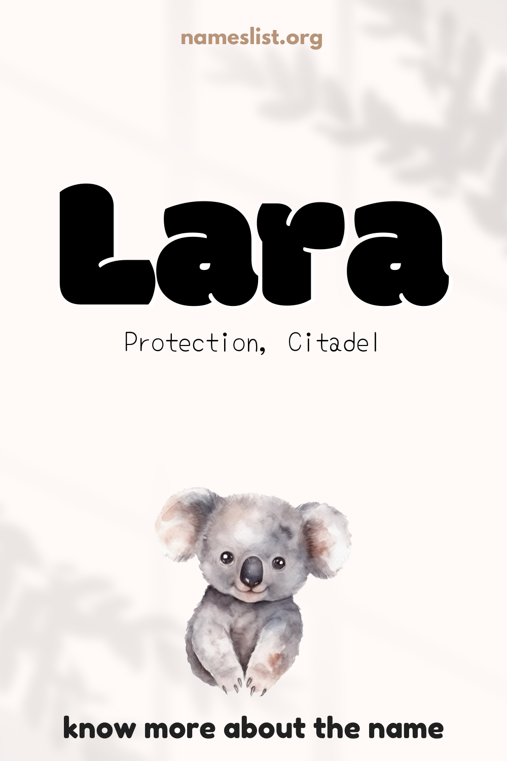 Lara meaning and origin