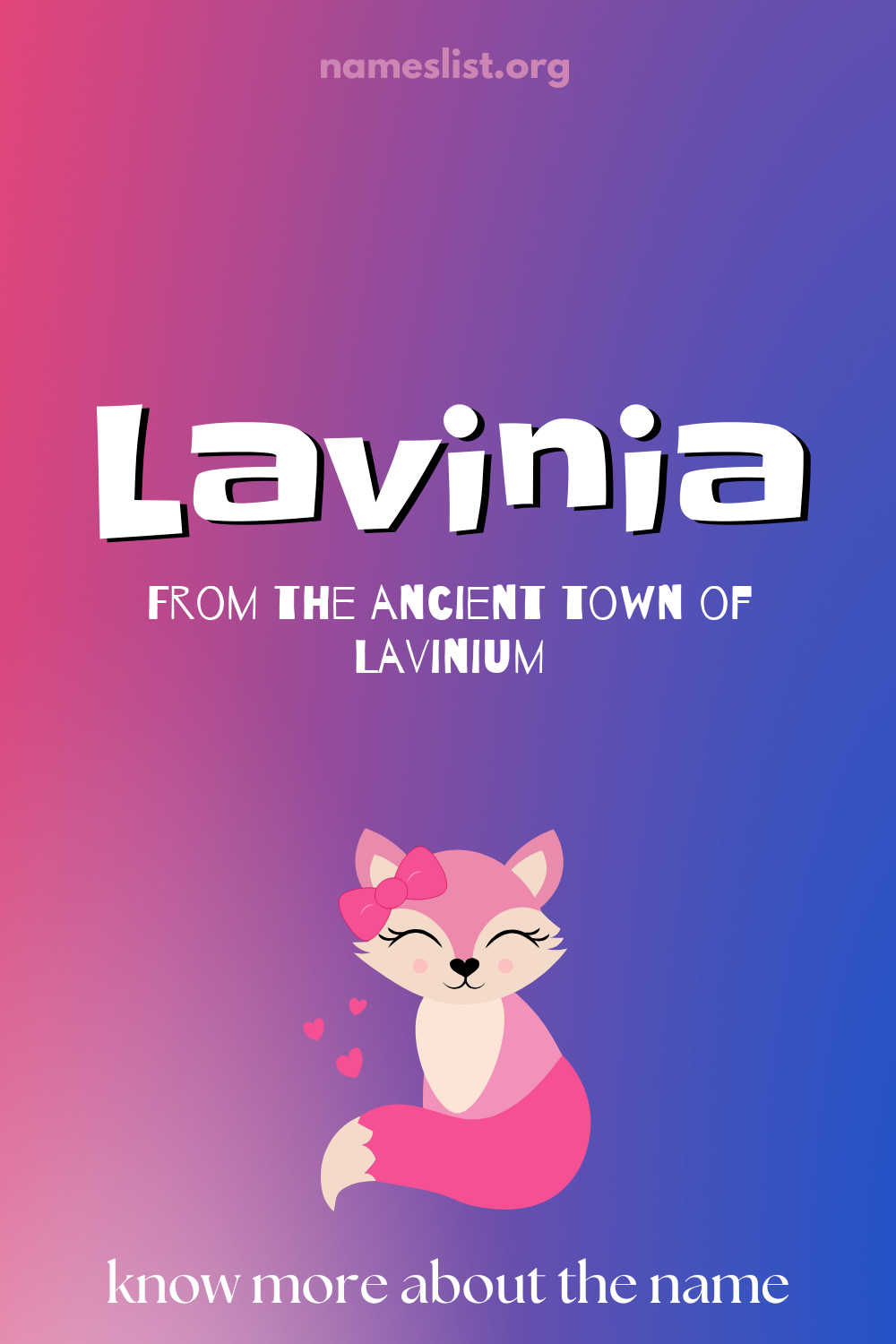 Lavinia meaning and origin