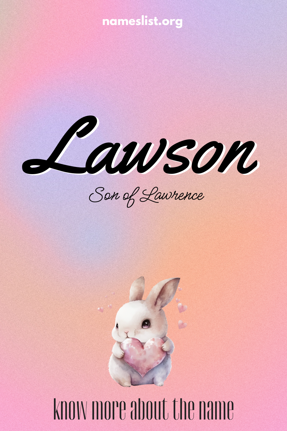 Lawson meaning and origin