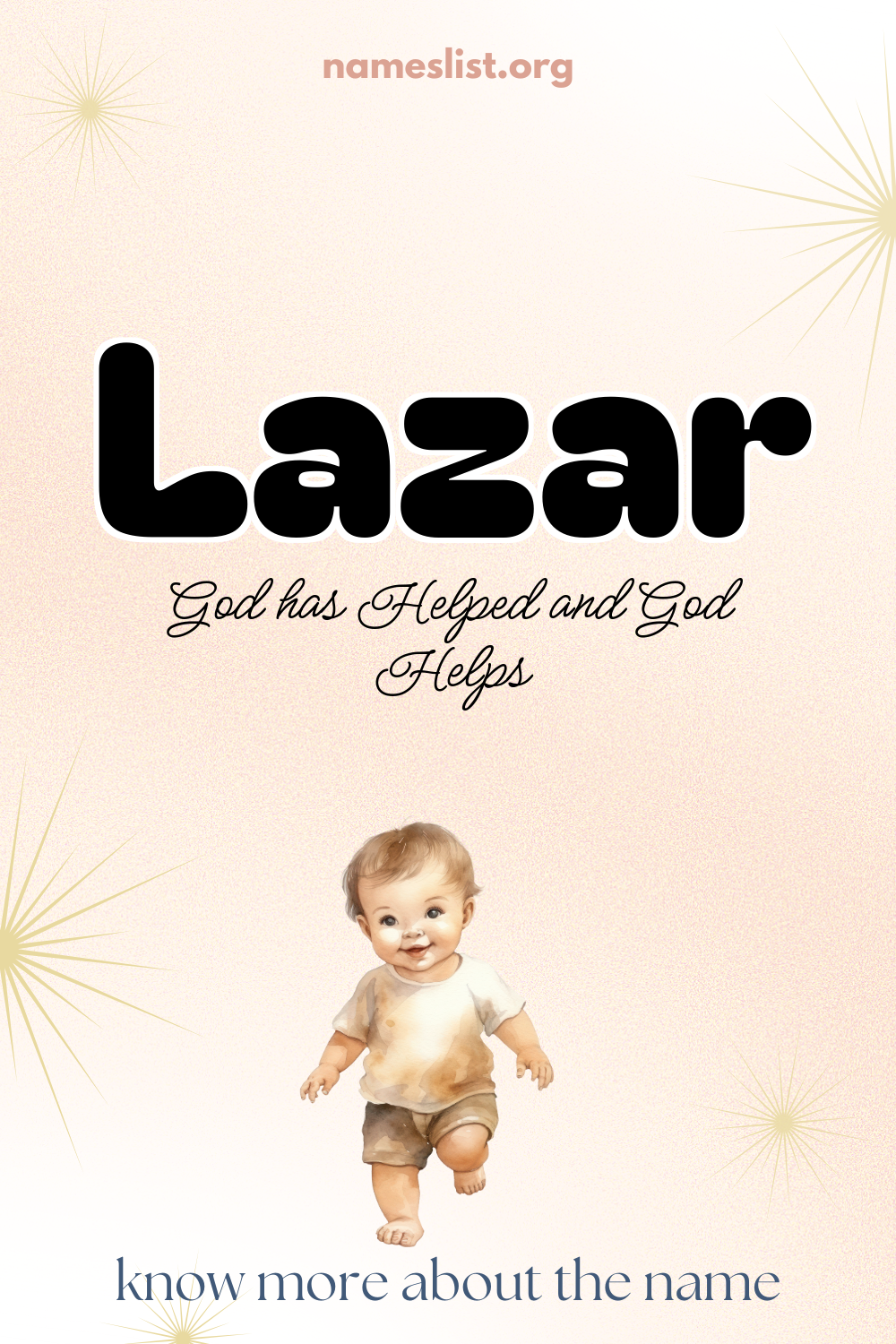Lazar meaning and origin